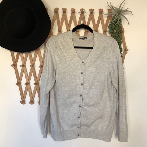 GAP Sweaters - 💕 gap cream grey button down cardigan